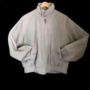 VTG Beige Tan Men' s Sports Jacket Labeled Men's Size XL Deff Vintage 80s or 90s